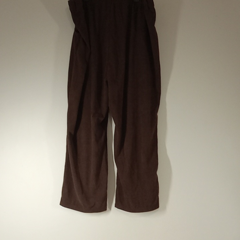 HALARA Women Pants New Casual BROWN Corduroy Every Day MEDIUM - Picture 5 of 8